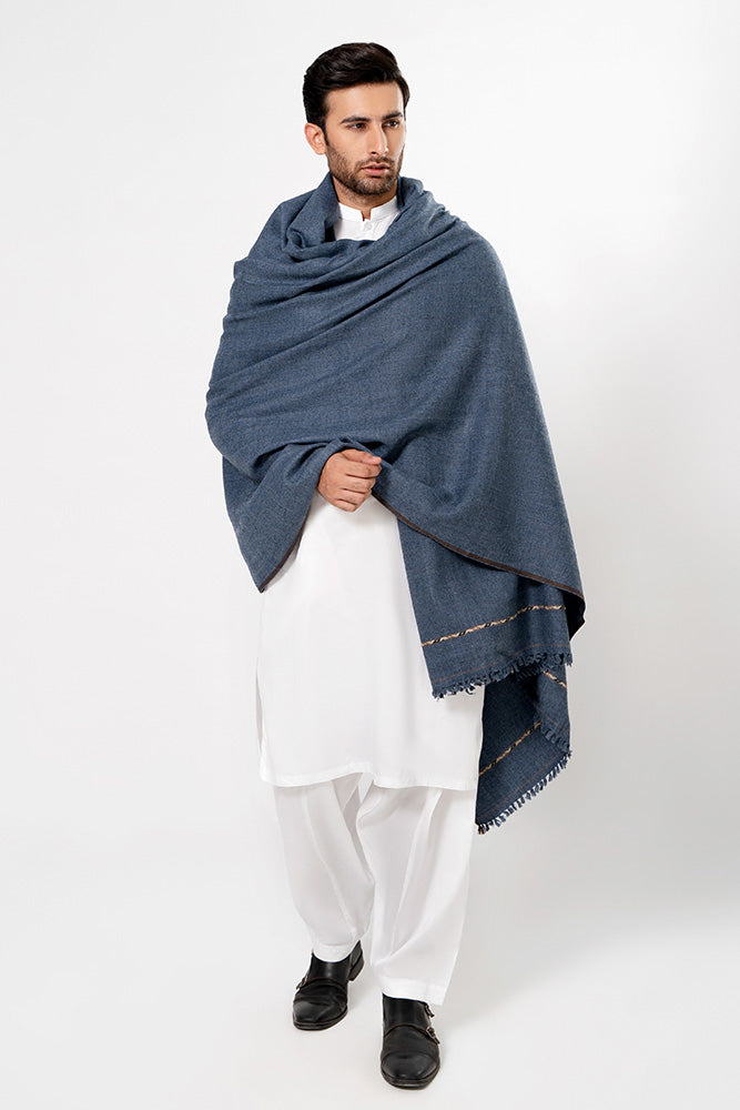 Brazen Blue Shawl
