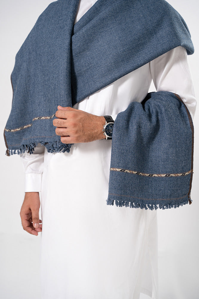 Brazen Blue Shawl