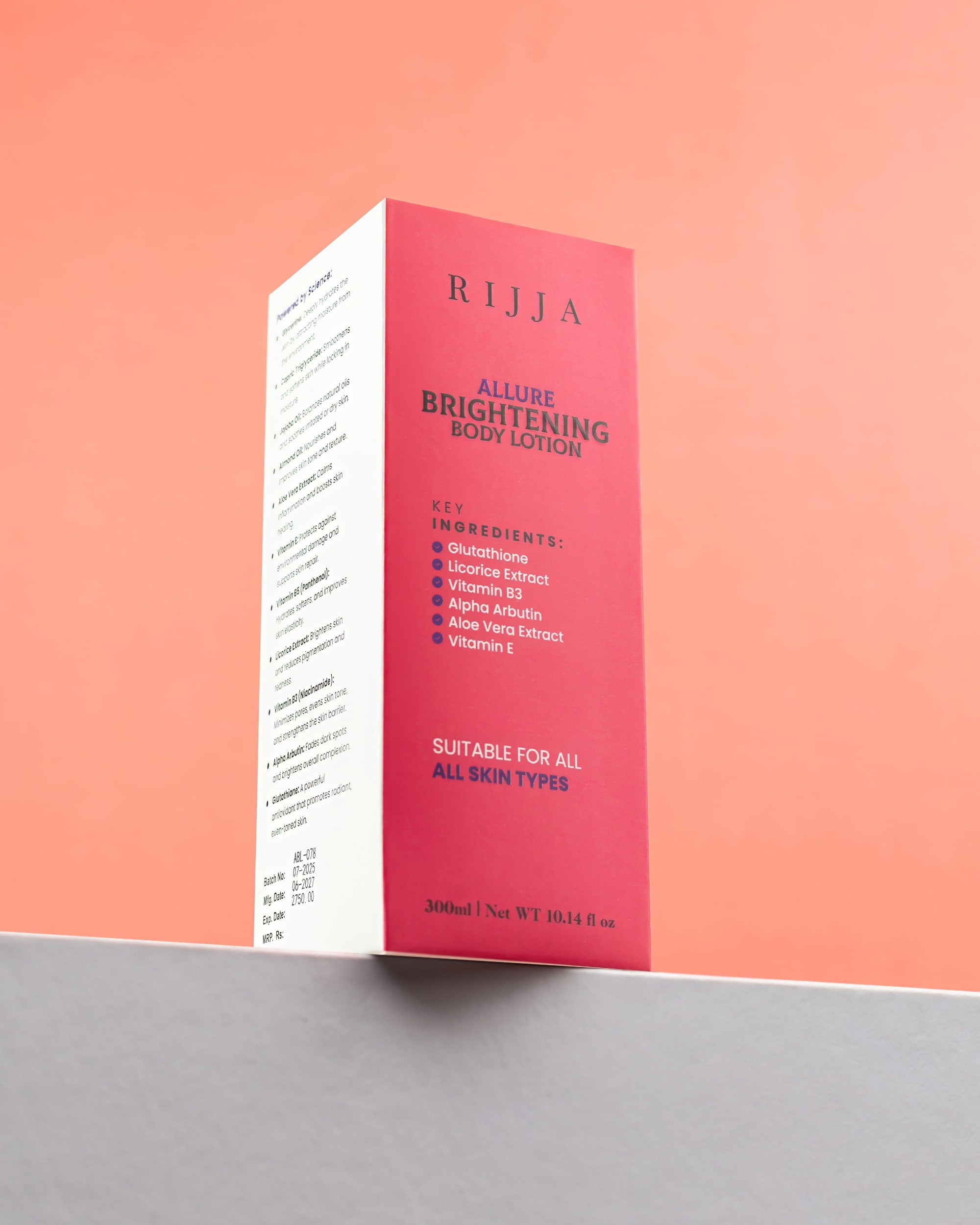 Allure Skin brightening body lotion
