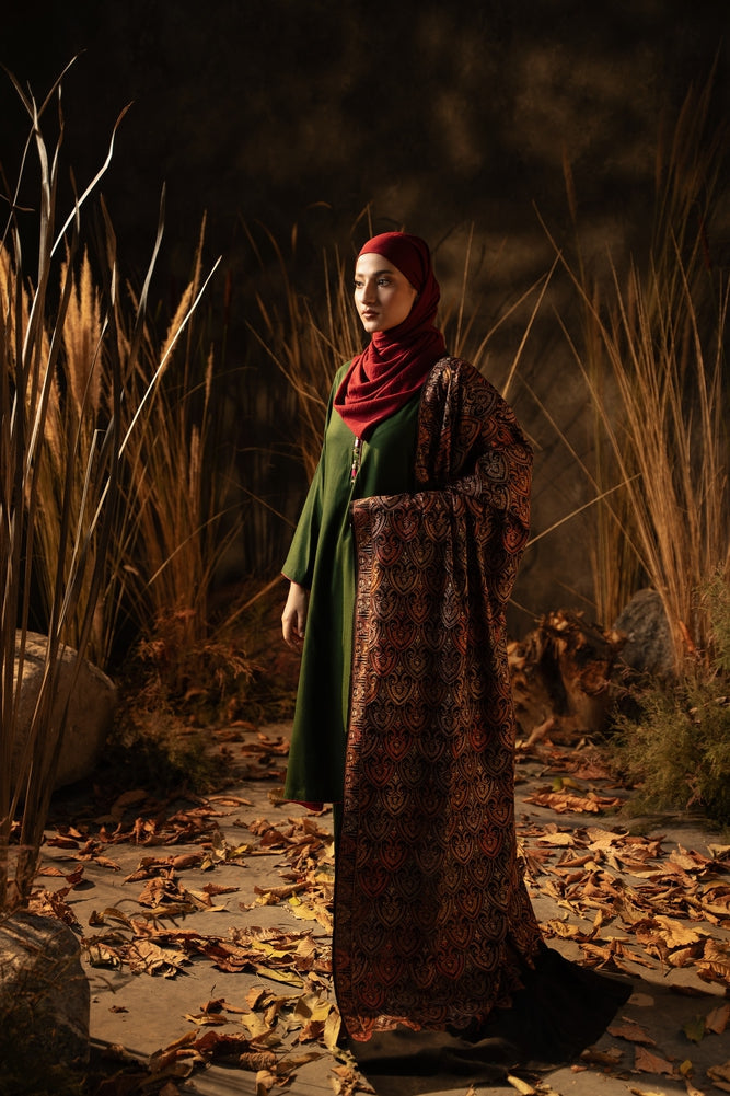 Multicolor Needlework Peacock Jaal