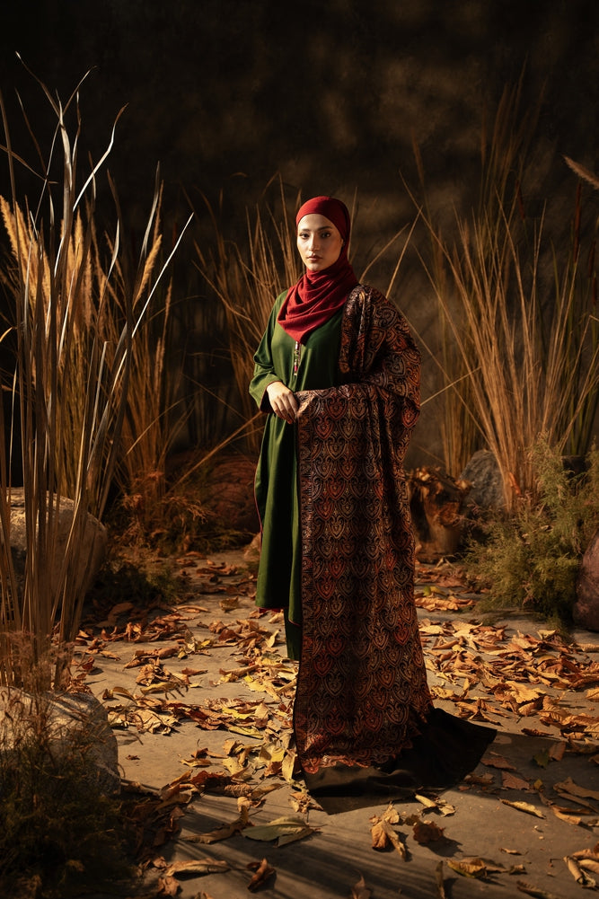 Multicolor Needlework Peacock Jaal