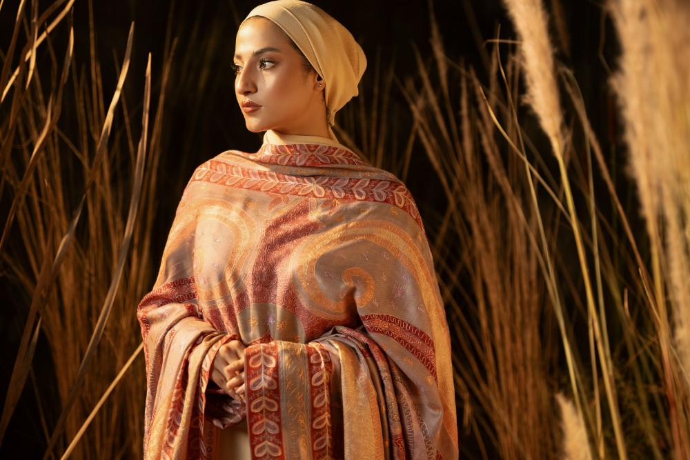 Pure Pashmina Kalamkar Light