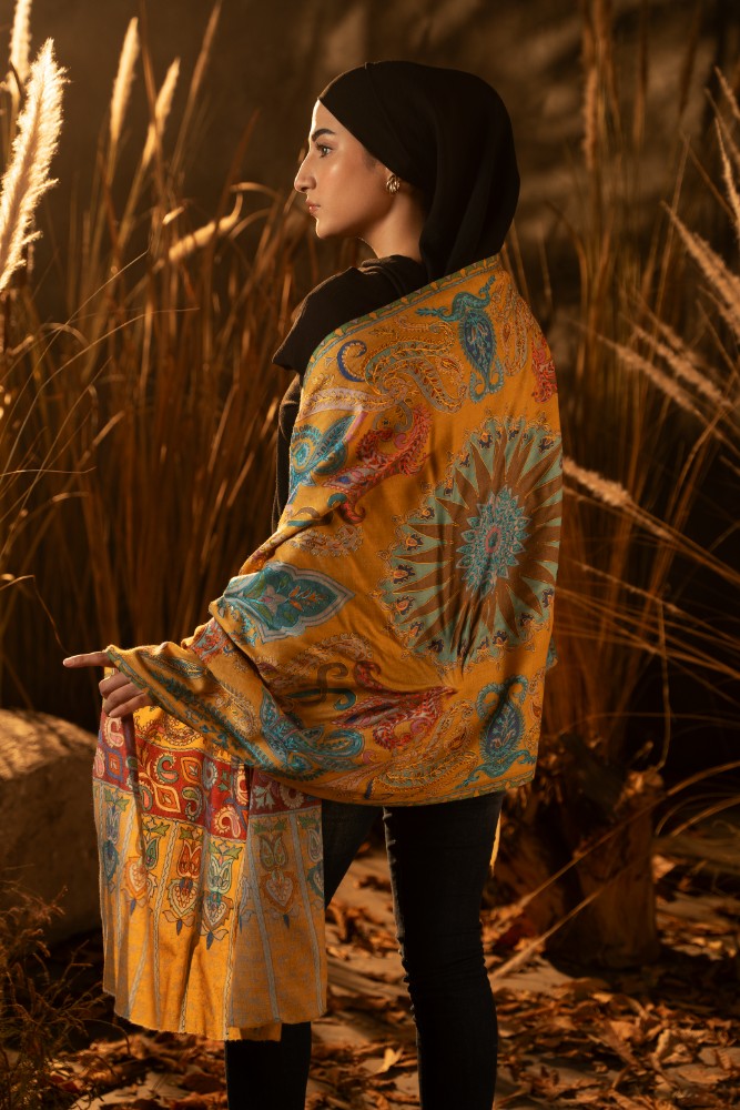 Twilight Pashmina Kalamkar Stole