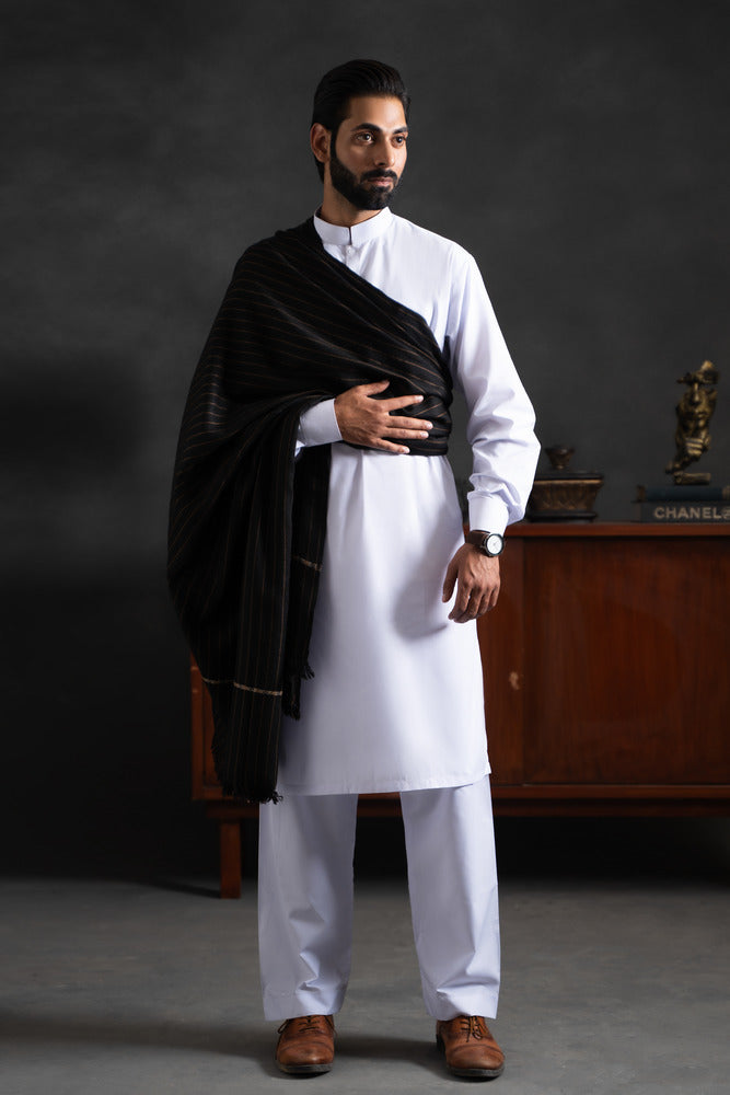 Pallandri Dhussa Black Striped
