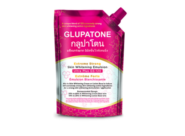 Glupatone Extreme Strong Whitening Emulsion Ultra Plus GS-120 For Face & Body 500ml