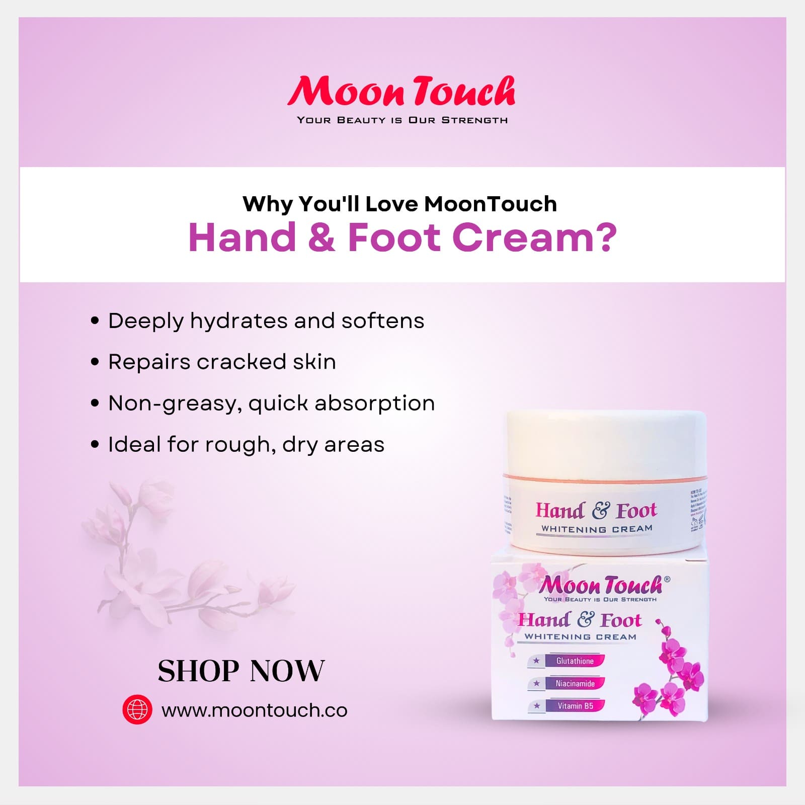 (Best Selling) MoonTouch - Hand & Foot Whitening Cream