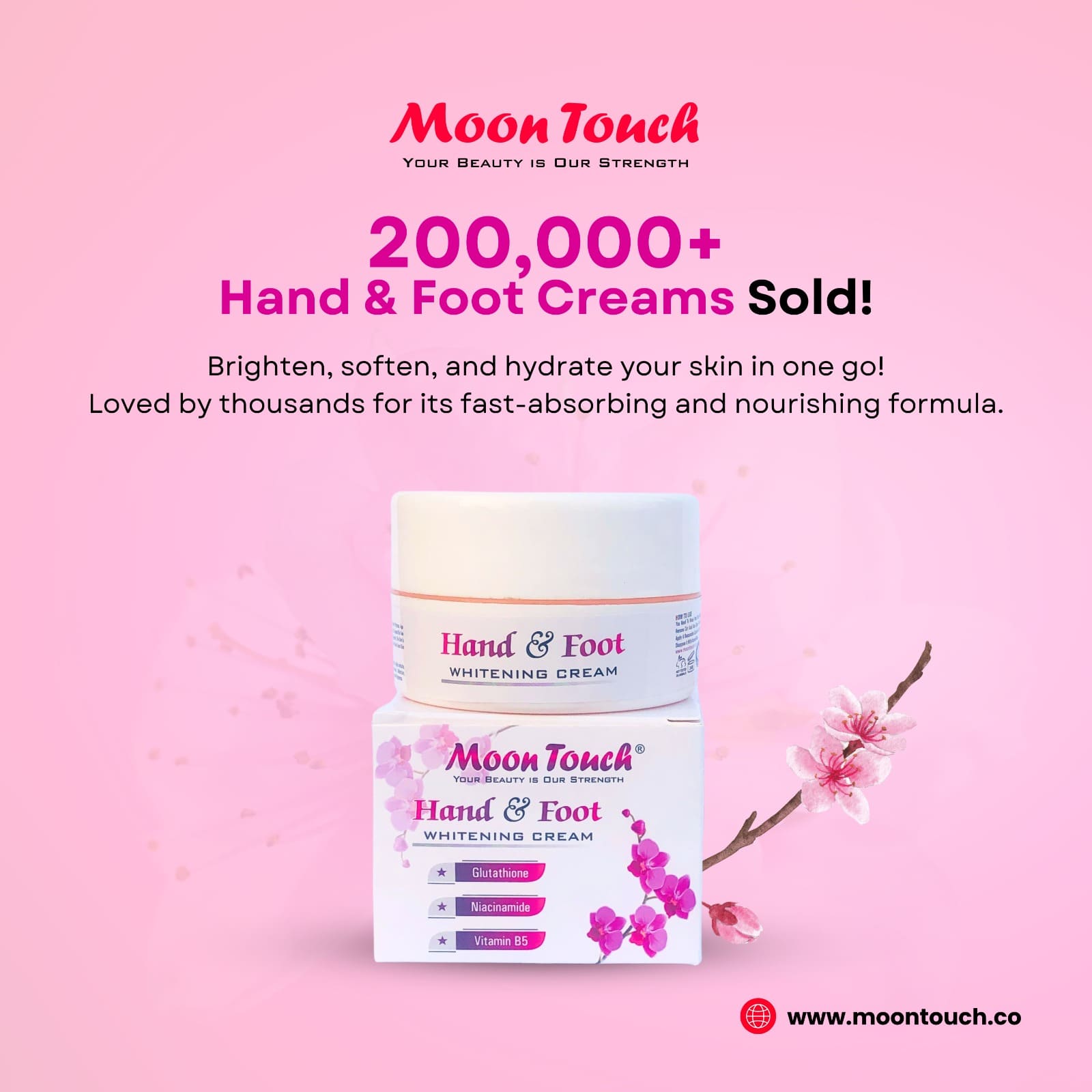 (Best Selling) MoonTouch - Hand & Foot Whitening Cream