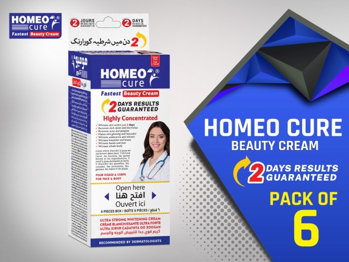 Homeo Cure Beauty Cream Fastest 2 Days Results Guaranteed (Pack Of 6)