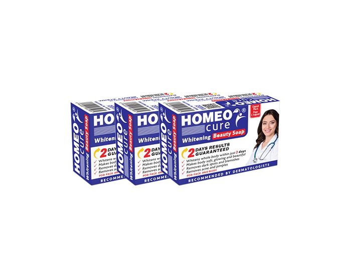 Homeo Cure Whitening Beauty Soap 2 Days Results Guaranteed (Pack of 3)