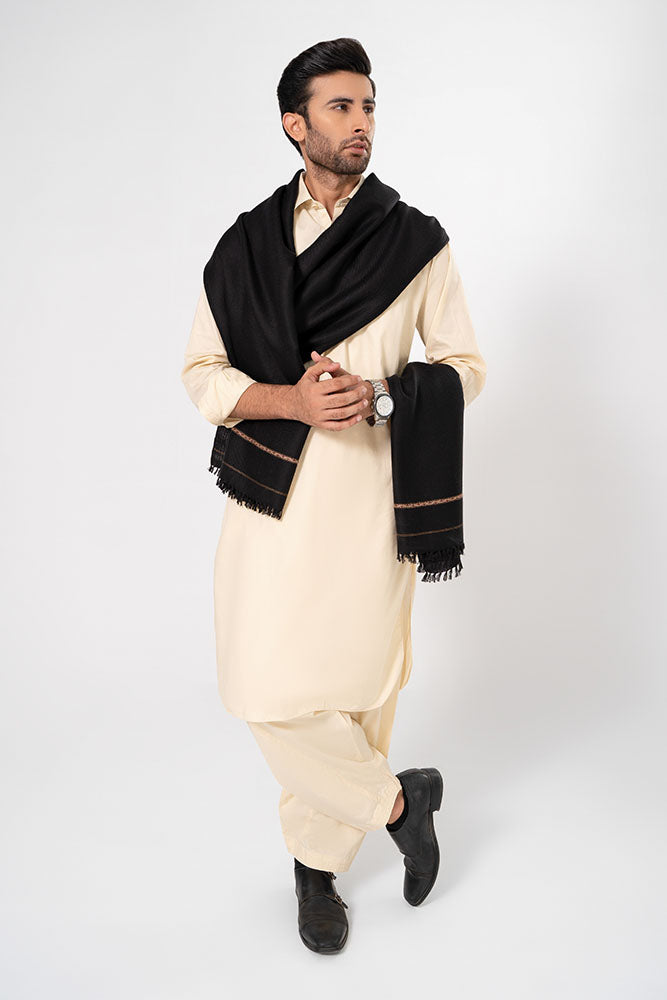 Obsidian Black Shawl