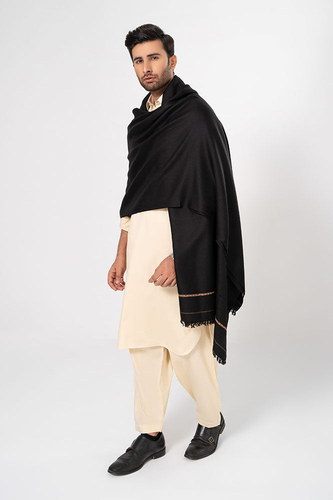 Obsidian Black Shawl