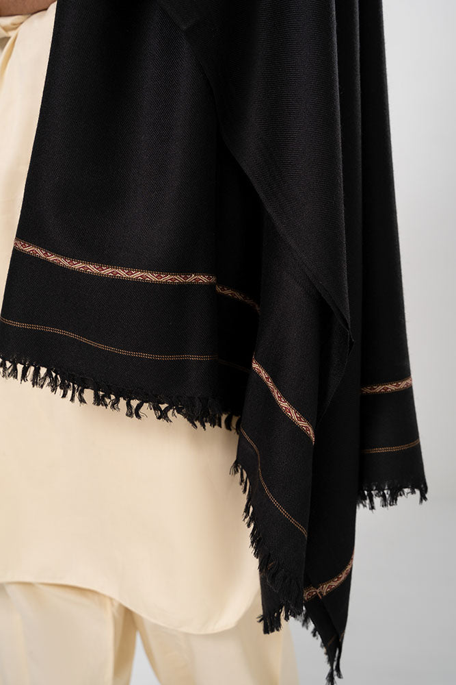 Obsidian Black Shawl