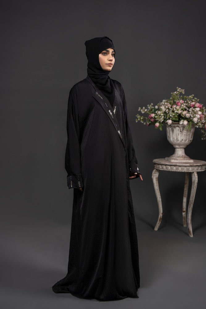 Front Motif Partywear Black