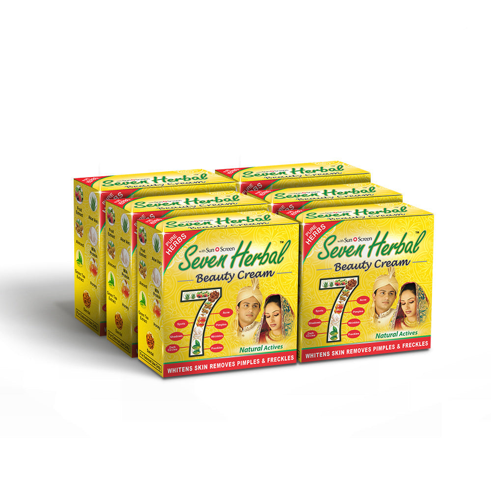 Seven Herbal Beauty Cream - Pack of 6 Pieces - Free Delivery