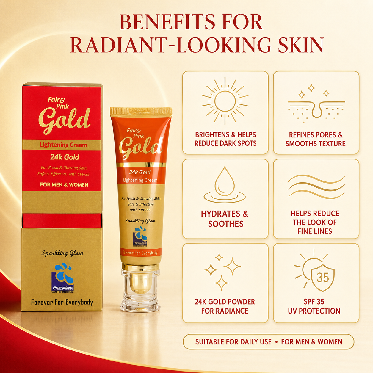 Fair & Pink Gold Cream Pharma health